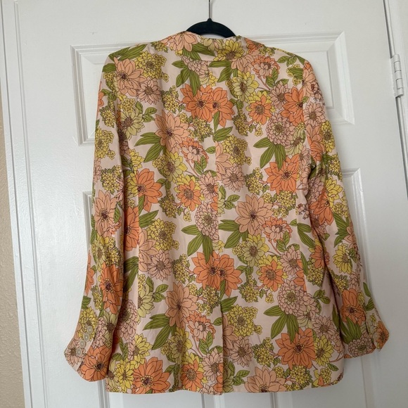NWT J Crew Cupro Parke blazer in zinnia floral Size 8 - Picture 3 of 11